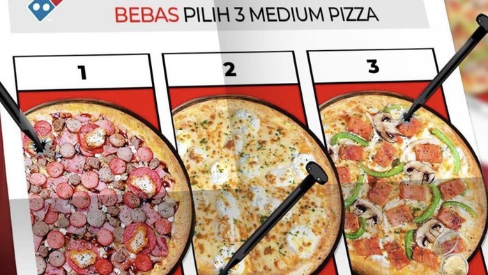 Habis Nyoblos Bisa Makan Pizza hingga Donat Harga Spesial di Sini