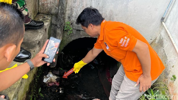 Lokasi penemuan janin bayi di Singaparna, Tasikmalaya