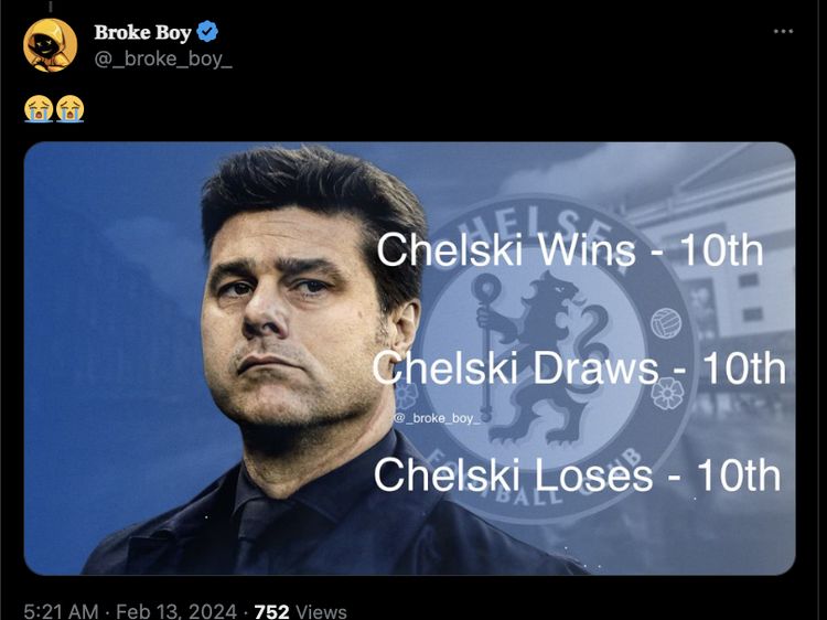 Meme Chelsea Comeback Lawan Crystal Palace, Come Back ke Posisi 10!