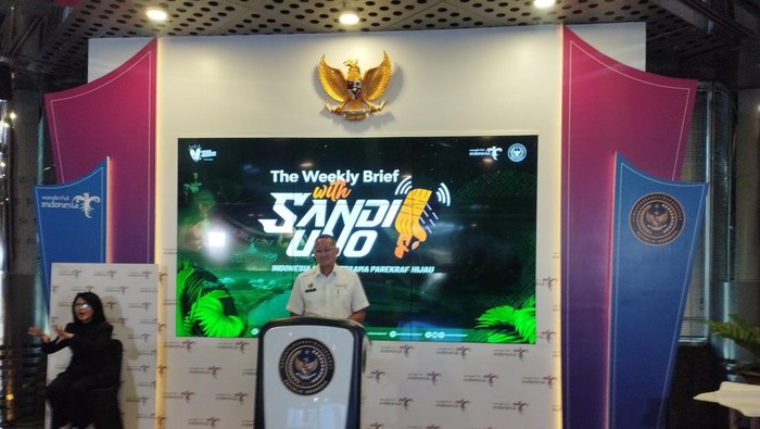 Menparekraf Sandiaga Uno di acara WBSU Senin (12/2/2024)