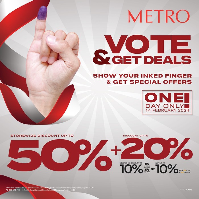 Promo Pemilu METRO Department Store