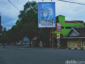 H-1 Coblosan, Baliho Kampanye Masih Terpasang di Klaten
