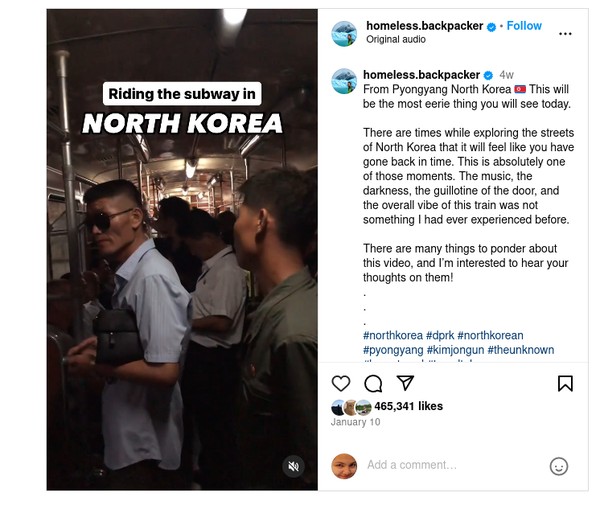 Viral Kereta Bawah Tanah Korea Utara Seperti di Film Horor