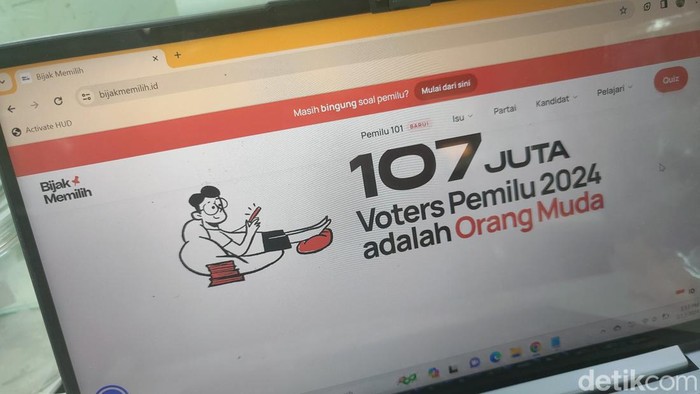 Website BijakMemilih untuk Informasi Panduan Pemilu 2024