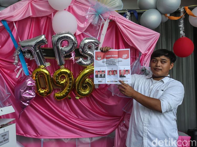 Anies-Cak Imin Menang di TPS Valentine Tanah Abang