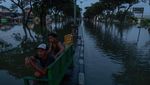 Banjir di Jalur Pantura Demak-Kudus Berangsur Surut