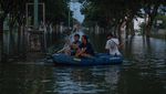 Banjir di Jalur Pantura Demak-Kudus Berangsur Surut