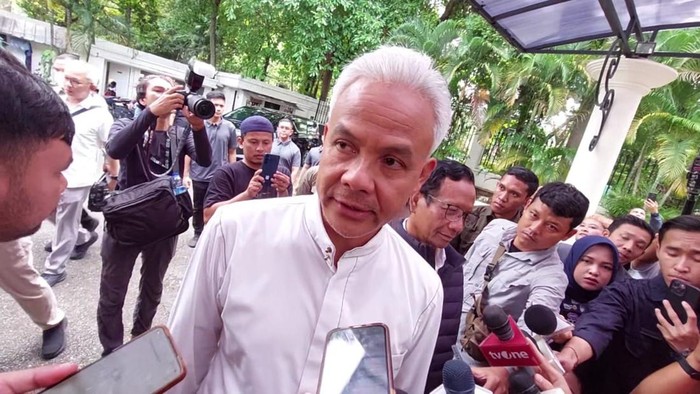 Ganjar-Mahfud Tiba di Posko Pemenangan Teuku Umar (Rumondang-detikcom)