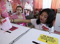 Suasana Pemungutan Suara di Denpasar