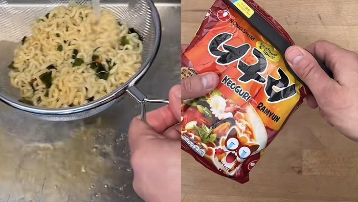 Keren! TikToker Ini Sulap Mie Instan Sisa Jadi Mie Instan Baru Lagi