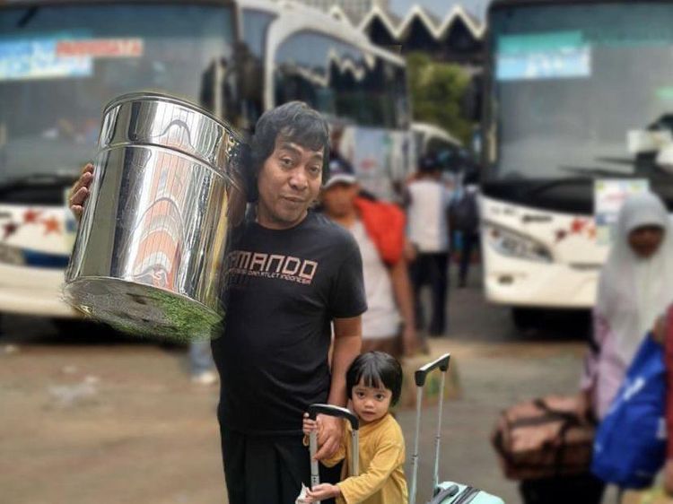 Kocaknya Komeng Saat Makan Pecel Lele hingga Bakso Kaki Lima