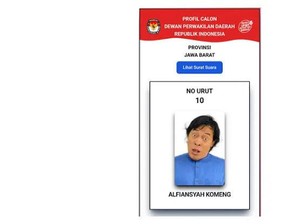 Viral Foto Komeng Nyeleneh di Surat Suara Calon Anggota DPD