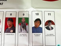 Pose Komedian Komeng hingga Ogi SOS di Surat Suara DPD Dapil Jabar