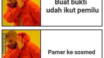 Tinta pemilu demi diskon... Foto: Twitter