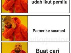 Meme Kocak Nyoblos Pilkada Diguyur Tinta