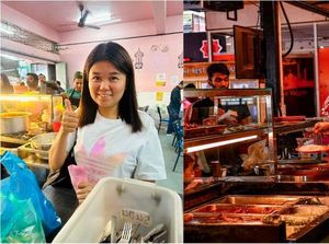 Mulia! Wanita Ini Sering Traktir Makan Pelanggan Lansia