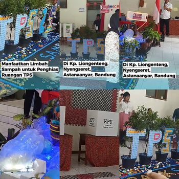 Viral dekorasi TPS unik dari olahan limbah sampah bisa memberikan inspirasi