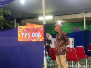 Prabowo-Gibran Unggul dan AMIN Urutan Ketiga di TPS Surya Paloh Nyoblos