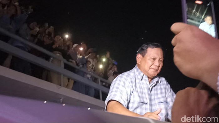 Prabowo Subianto tinggalkan Istora Senayan