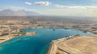 Kota masa depan yang digadang-gadang Arab Saudi ini menyuguhkan keindahan alam berupa gunung, lembah, dan lautan. Foto: LinkedIn/Giles Pendleton