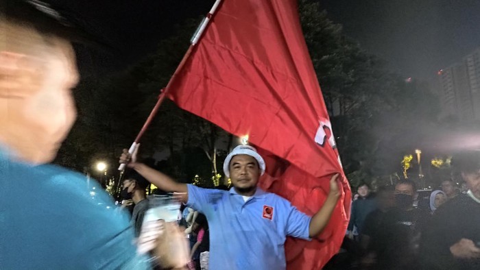 Relawan Prabowo-Gibran di Istora (Tiara/detikcom)