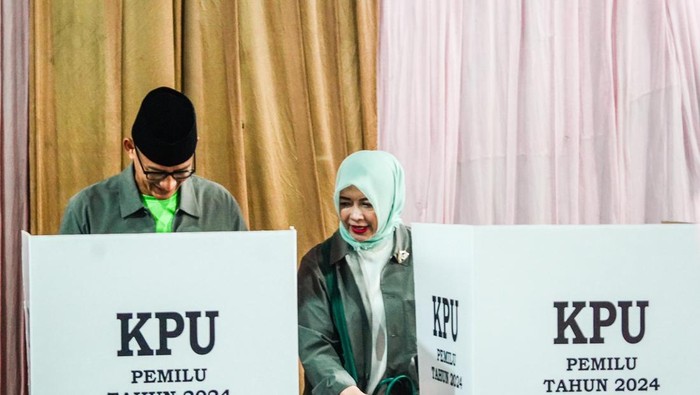 Sandiaga Uno dan Nur Asia. (dok. istimewa).