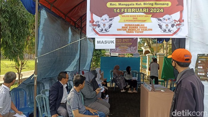 Suasana TPS 25, Kelurahan Biring Romang, Manggala, Makassar.