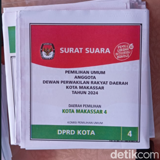 Surat suara pemilu 2024