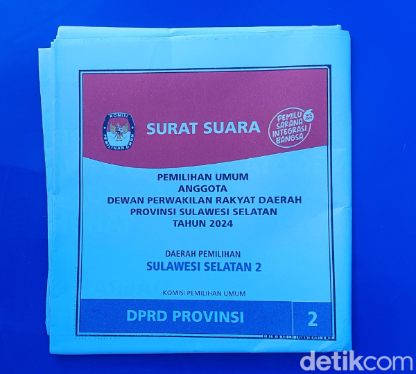 Surat suara pemilu 2024