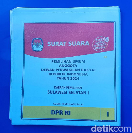 Surat suara pemilu 2024