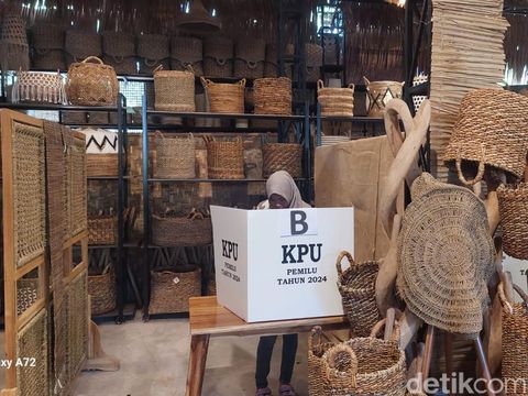 TPS 9 Dusun Sadang, Kalurahan Tanjungharjo, Kapanewon Nanggulan, Kabupaten Kulon Progo, DIY, Rabu (14/2/2024).