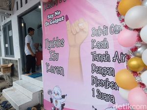 Rayakan Hari Kasih Suara, TPS di Tasik Bertema Valentine