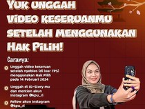 Ikutan Posting Story Keseruan Nyoblos di IG Yuk! Ada Hadiah dari KPU Nih