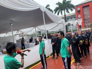 Marawis hingga Palang Pintu Meriahkan Pencoblosan di Lapas Cipinang