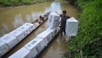 Perjuangan Distribusi Balik Logistik Pemilu dari Pedalaman Mentawai