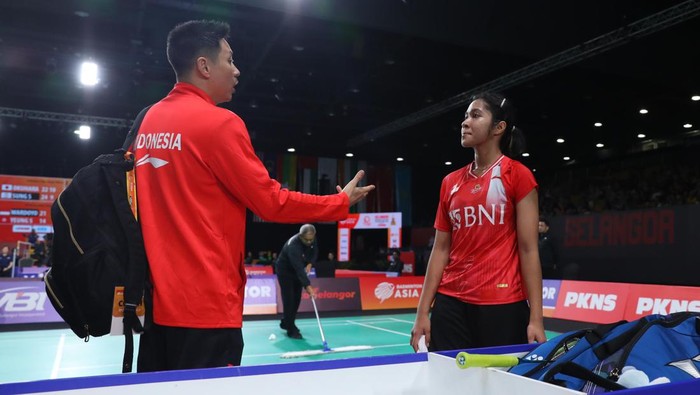 Ester Nurumi Tri Wardoyo di Badminton Asia Team Championships (BATC) 2024