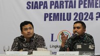 Peneliti senior LSI Denny JA, Adjie Alfaraby, mengatakan data itu didapat dari total suara yang masuk hingga pukul 13.49 WIB hari ini di angka 99,60 persen. Hitung cepat ini dilakukan di 2.000 TPS dengan margin of error +-1 persen. Adjie mengatakan masih ada 0,4 persen data yang belum masuk, tapi diyakini tidak akan mengubah banyak perolehan suara.  