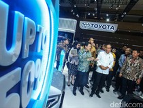 Momen Jokowi Tinjau Pameran IIMS 2024