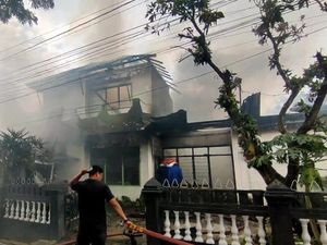 Rumah Anggota KPPS di Palembang Terbakar Saat Pemilik Masih Bertugas