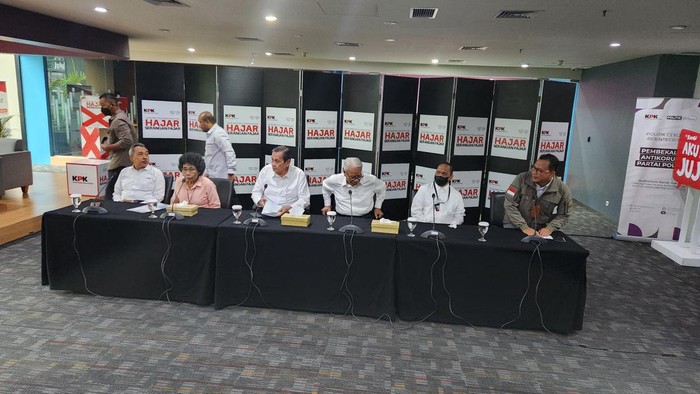 Konferensi pers Dewas KPK terkait sidang etik kasus pungli di Rutan KPK.