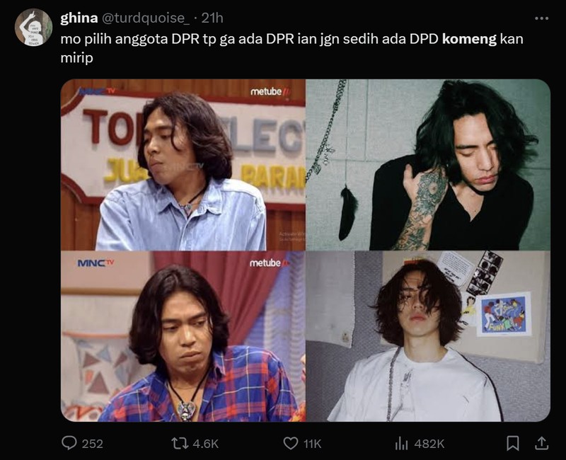 Komeng maju menjadi calon DPD RI Dapil Jawa Barat dengan nomor urut 10. Di X, netizen ramai membagikan meme pelawak senior tersebut. Sampai capek ngakak.