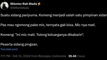 Ngakak nggak berhenti. Foto: X/Twitter/WRahMada