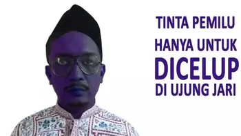 Tinta Pilkada bukan untuk mandi ya... Foto: 1cak