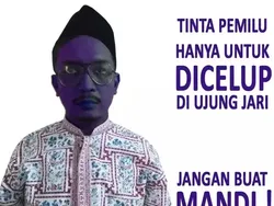 Meme Kocak Nyoblos Pilkada Diguyur Tinta