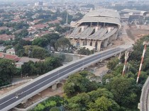 Penampakan Akses Tol ke Stasiun Kereta Cepat Ditutup
