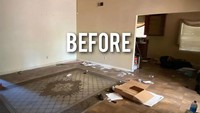 Ini adalah foto ruangan sebelum dilakukan renovasi. Ruangan ini memiliki dinding sebagai sekat antara ruang tengah dan dapur. Begini tampilan setelah diubah. Foto: beforeafter.design via boredpanda.com