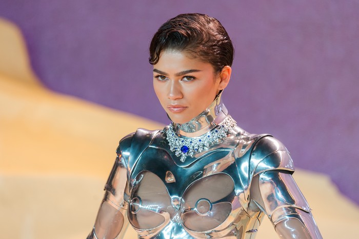 LONDON, UNITED KINGDOM - FEBRUARY 15, 2024: Souheila Yacoub attends the world premiere of 'Dune: Part Two' presented by Warner Bros. Pictures & Legendary in Leicester Square in London, United Kingdom on February 15, 2024. (Photo credit should read Wiktor Szymanowicz/Future Publishing via Getty Images)