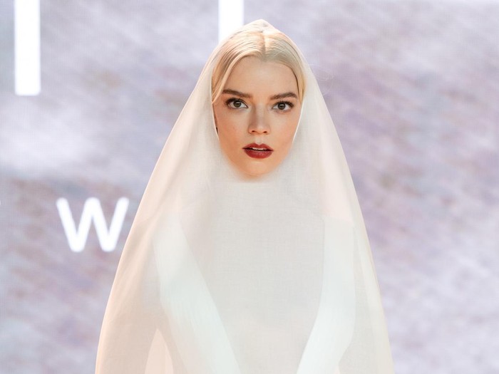 LONDON, ENGLAND - FEBRUARY 15: Anya Taylor-Joy attends the World Premiere of Dune: Part Two in Londons Leicester Square on February 15, 2024 in London, England. (Photo by Samir Hussein/WireImage)