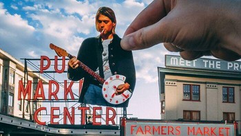 Aksi Kurt Cobain. Foto: Rudy Willingham via Boredpanda