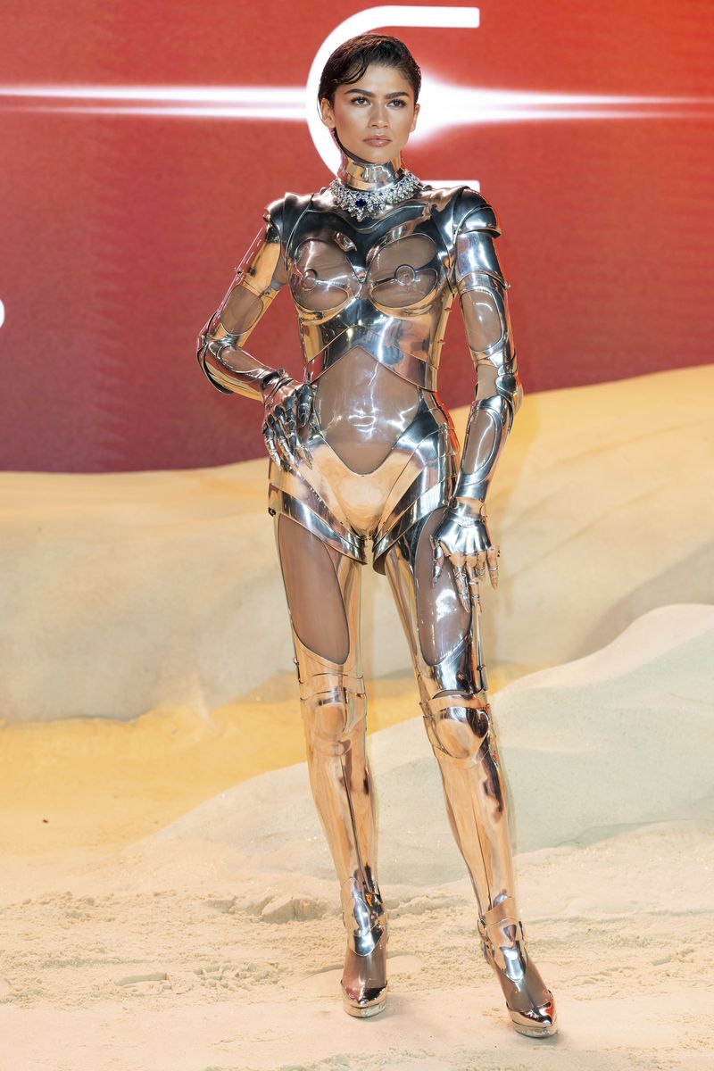 Law Roach, left, and Zendaya pose for photographers upon arrival at the World premiere of the film 'Dune: Part Two' on Thursday, Feb. 15, 2024 in London. (Photo by Scott A Garfitt/Invision/AP)